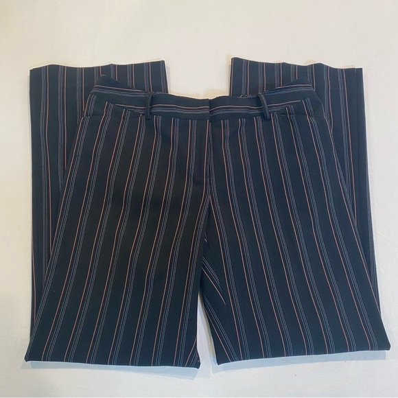 Vintage 90s Black Pinstriped Pant Suit Set with Jacket Blazer, Downtown Girl - Picture 10 of 12